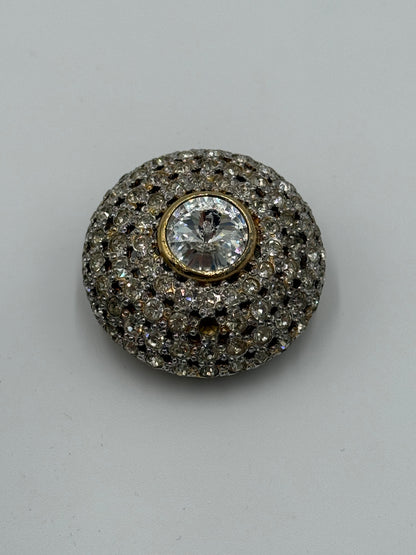 Valentino Garavani Orecchini Vintage Pavé di Cristalli Design a Cupola - Pally Vintage Closet