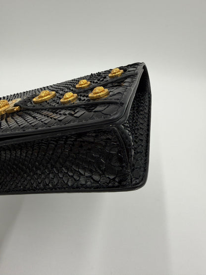 Versace-Borsa-a-Tracolla-Tribute-in-Pitone-Nero-e-Dettagli-Gold-70563876634948 - Pally Vintage Closet