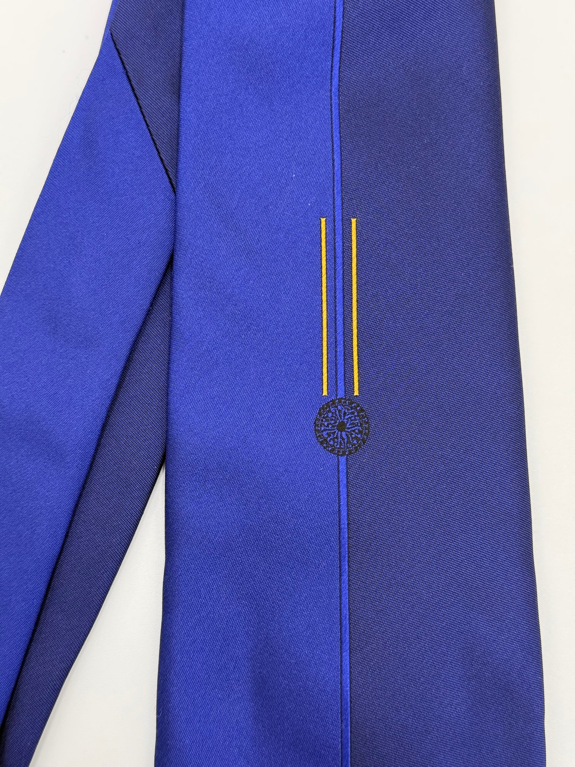 Versace Classic V2 Cravatta Vintage Blu Elettrico e Navy - Pally Vintage Closet