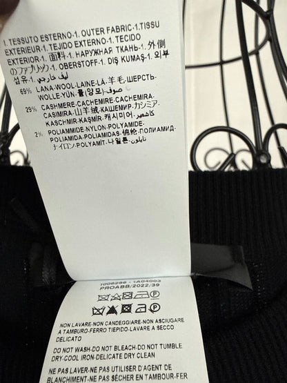 Versace Completo Ribbed in Maglia con Dettagli Cut-Out e Bottoni Medusa Nero - Pally Vintage Closet