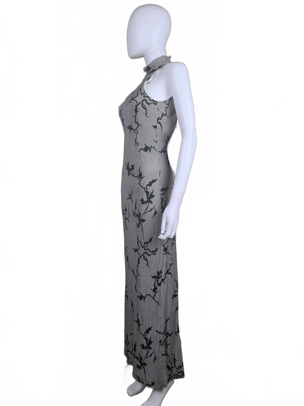 Versace Jeans Couture Abito Lungo Vintage con Scollo Halter e Schiena Scoperta - Pally Vintage Closet