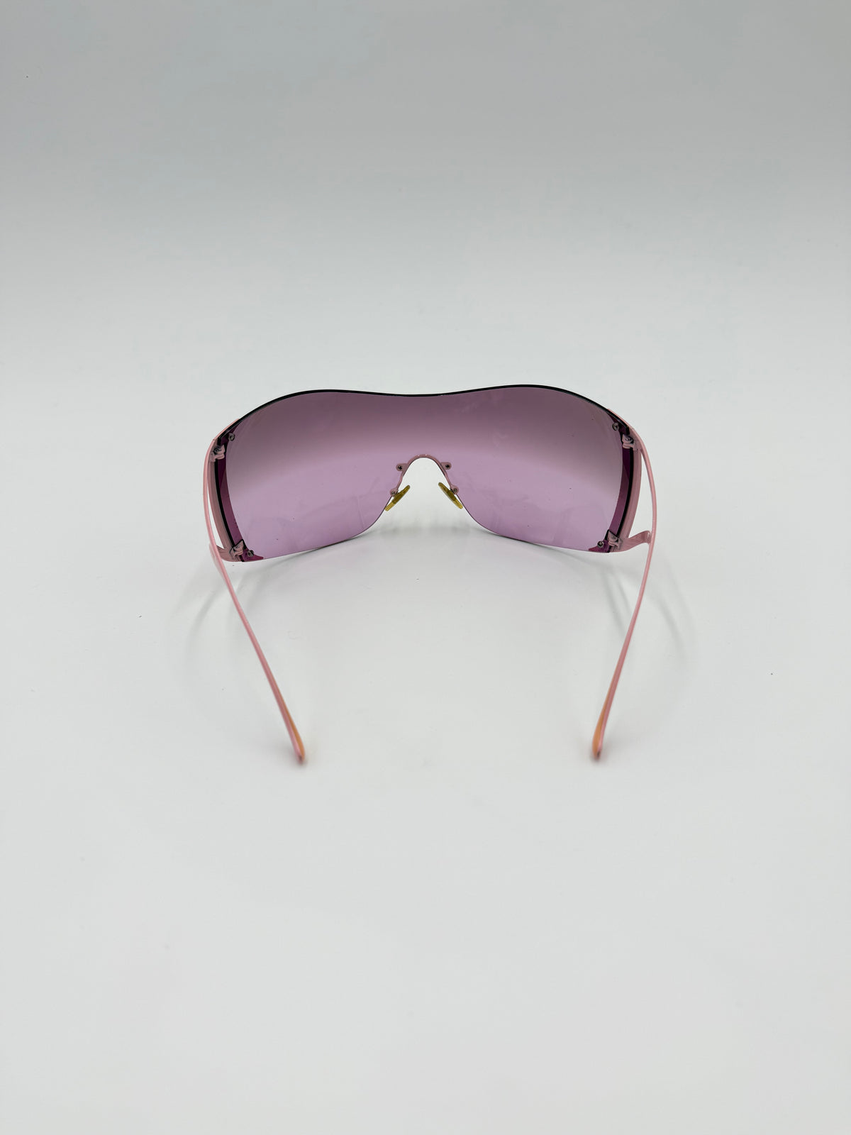 Versace Occhiali da Sole Vintage Mask Y2K Rosa - Pally Vintage Closet