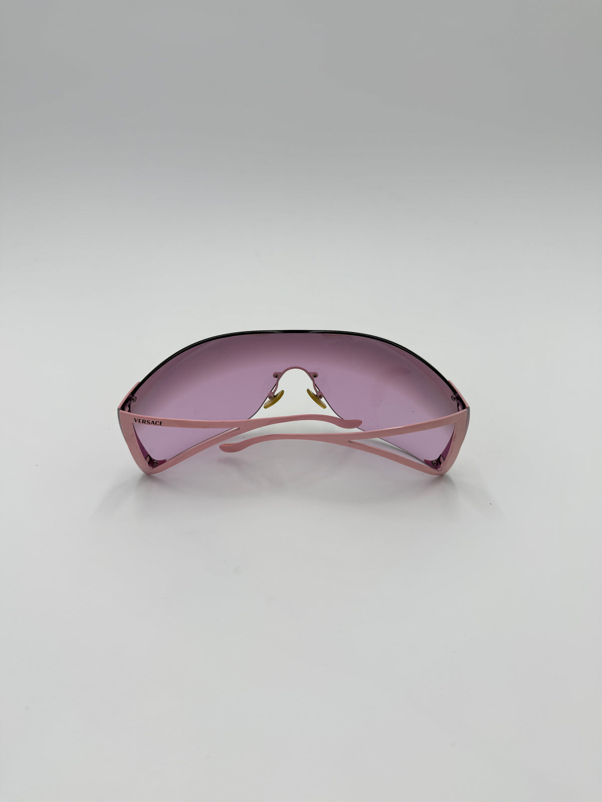 Versace Occhiali da Sole Vintage Mask Y2K Rosa - Pally Vintage Closet