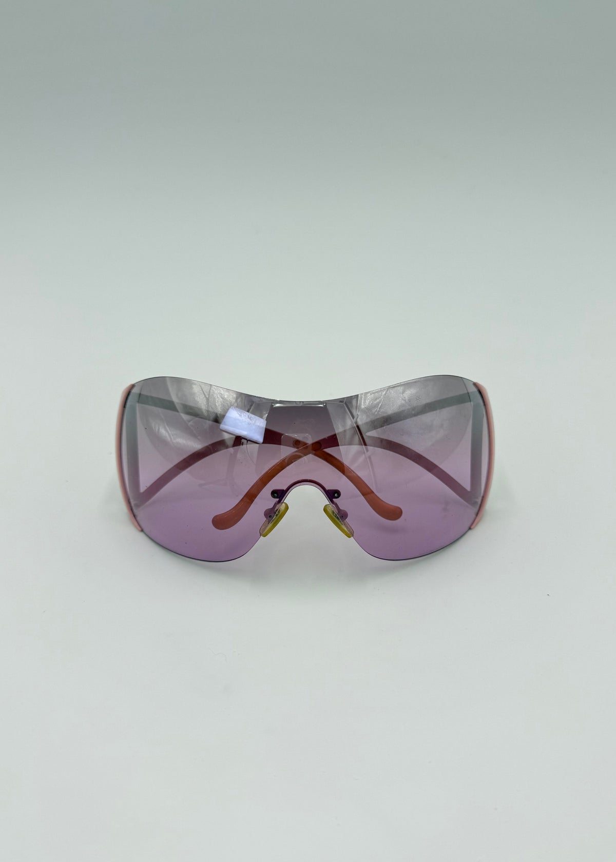 Versace Occhiali da Sole Vintage Mask Y2K Rosa - Pally Vintage Closet