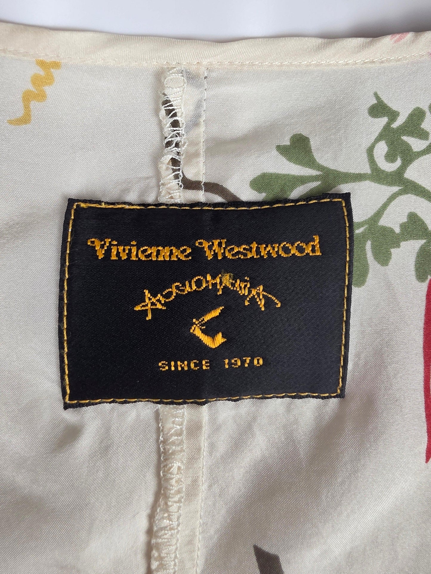 Vivienne Westwood Anglomania Completo Vintage in Seta Avorio - Pally Vintage Closet
