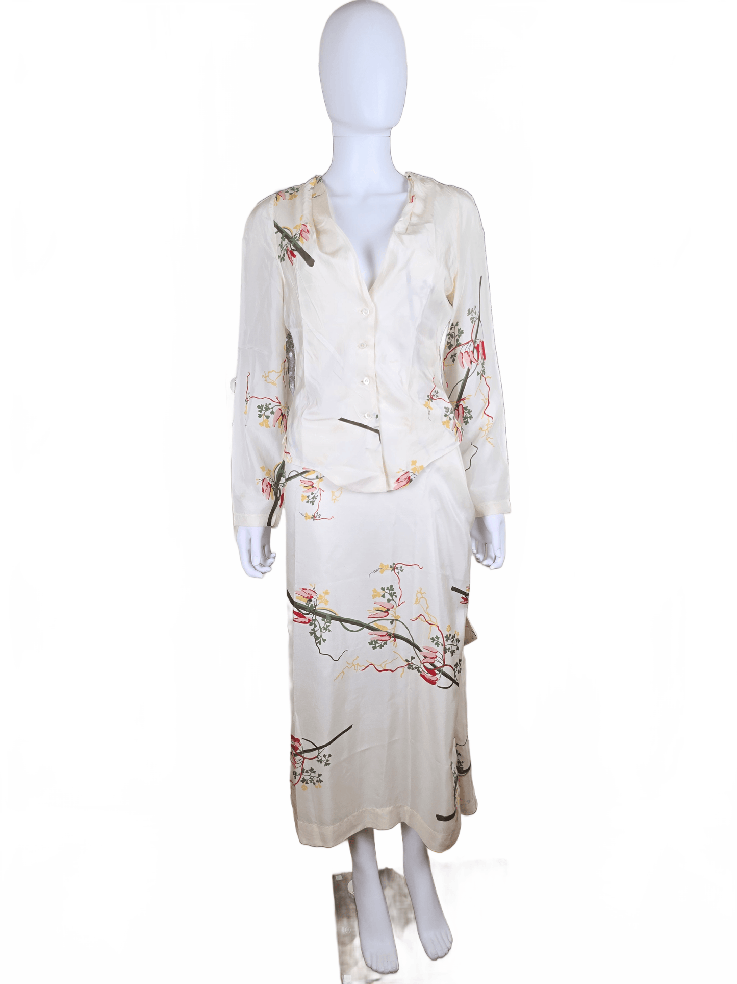 Vivienne Westwood Anglomania Completo Vintage in Seta Avorio - Pally Vintage Closet