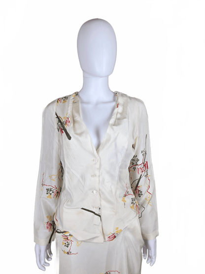 Vivienne Westwood Anglomania Completo Vintage in Seta Avorio - Pally Vintage Closet