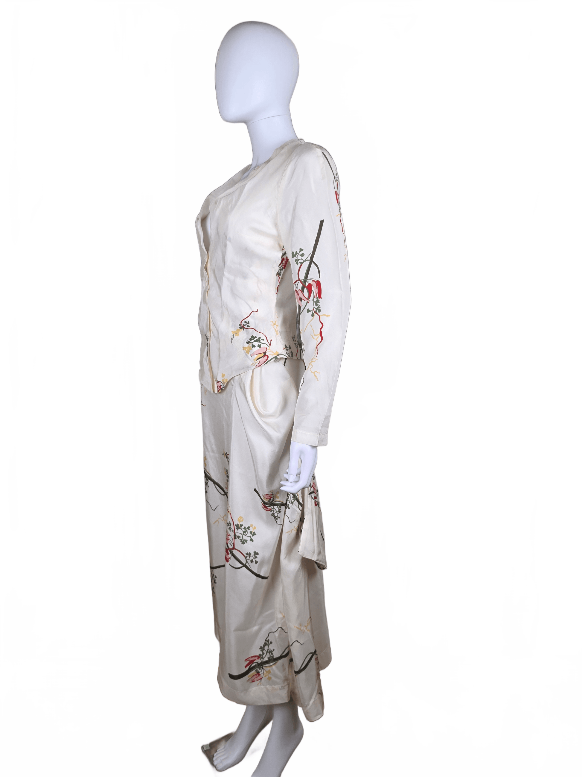 Vivienne Westwood Anglomania Completo Vintage in Seta Avorio - Pally Vintage Closet