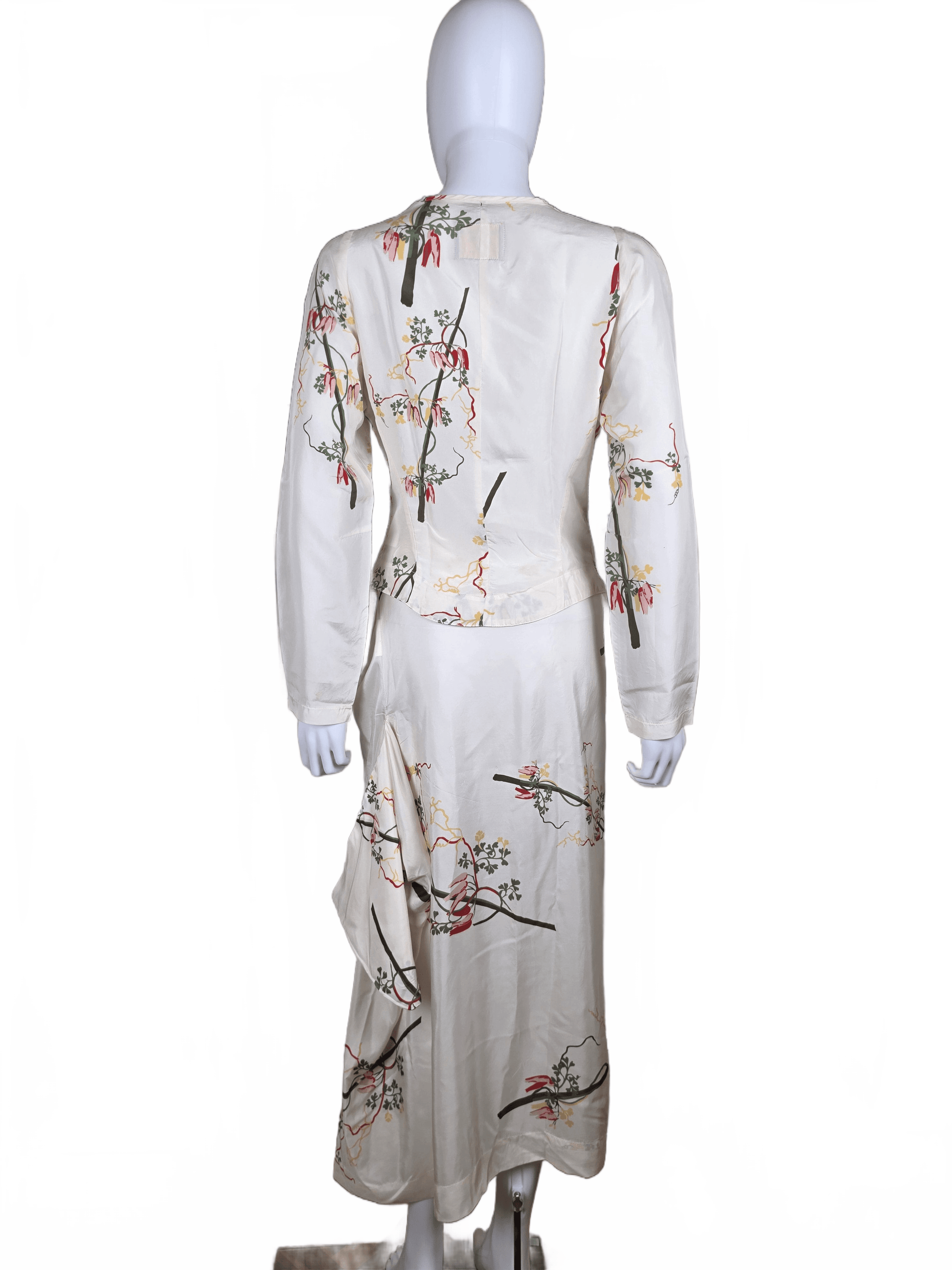 Vivienne Westwood Anglomania Completo Vintage in Seta Avorio - Pally Vintage Closet