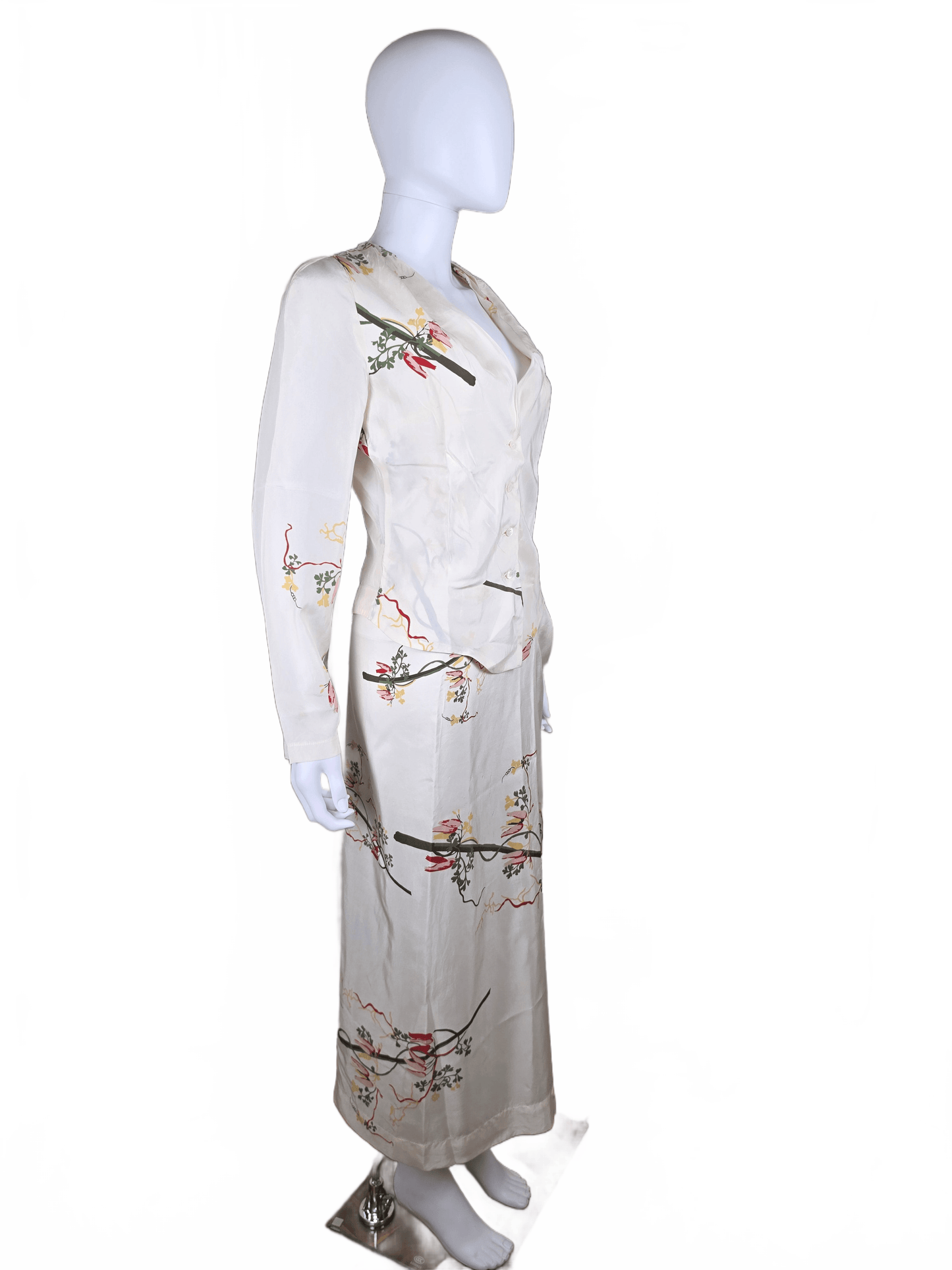 Vivienne Westwood Anglomania Completo Vintage in Seta Avorio - Pally Vintage Closet