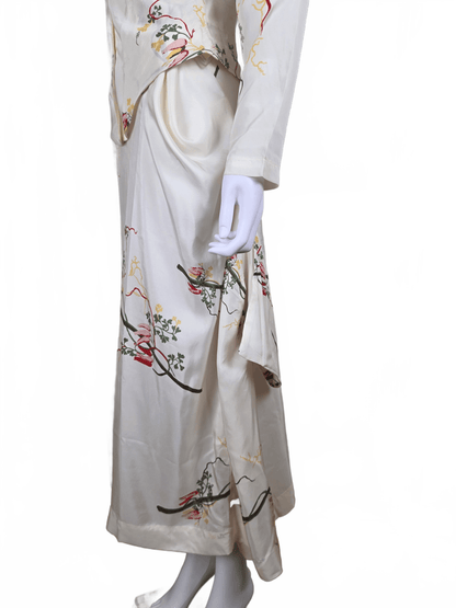 Vivienne Westwood Anglomania Completo Vintage in Seta Avorio - Pally Vintage Closet