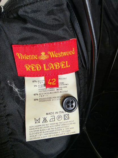 Vivienne Westwood Red Label Abito a Tubino Vintage Tuxedo Nero - Pally Vintage Closet