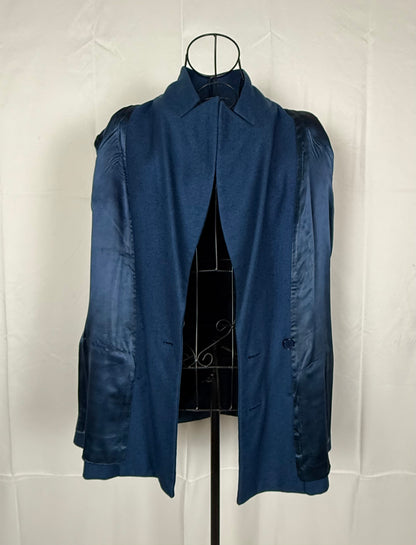 Yves Saint Laurent Rive Gauche Blazer Vintage Blu Ottanio - Pally Vintage Closet