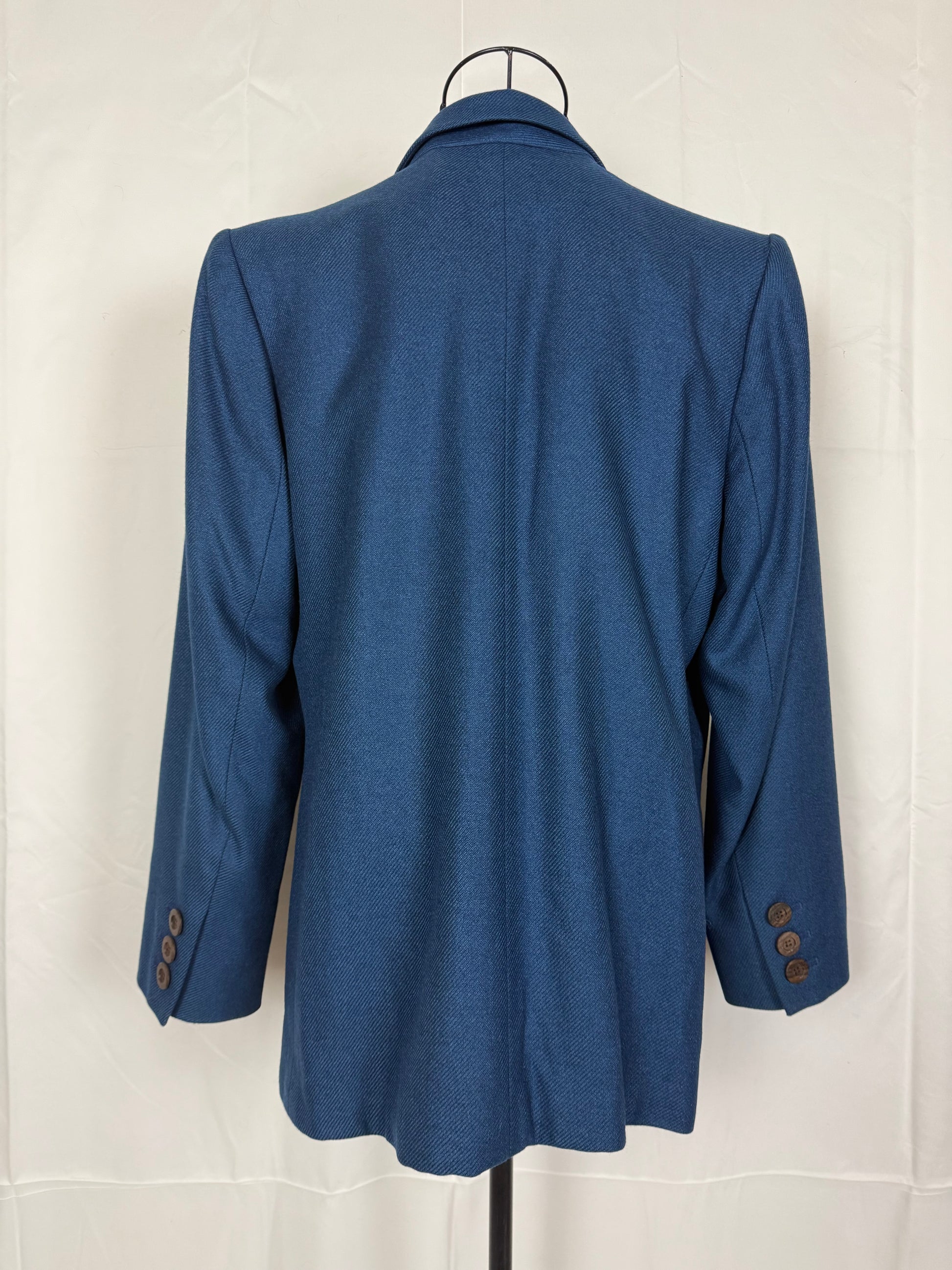 Yves Saint Laurent Rive Gauche Blazer Vintage Blu Ottanio - Pally Vintage Closet