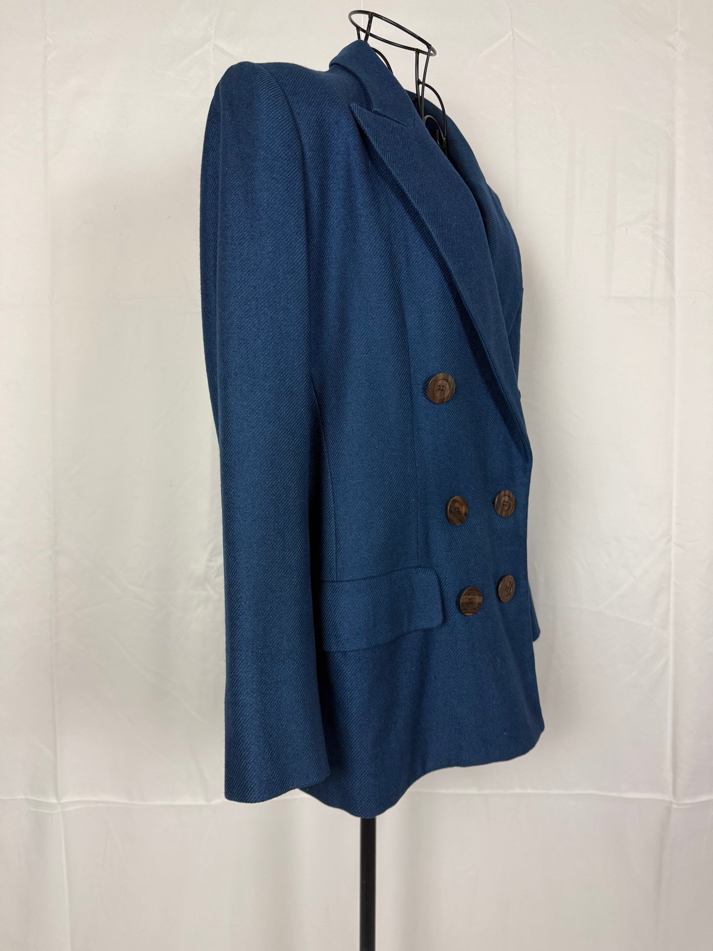 Yves Saint Laurent Rive Gauche Blazer Vintage Blu Ottanio - Pally Vintage Closet