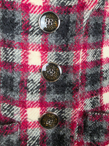 Yves Saint Laurent Rive Gauche Blazer Vintage Lana Bouclé e Velluto Rossa - Pally Vintage Closet