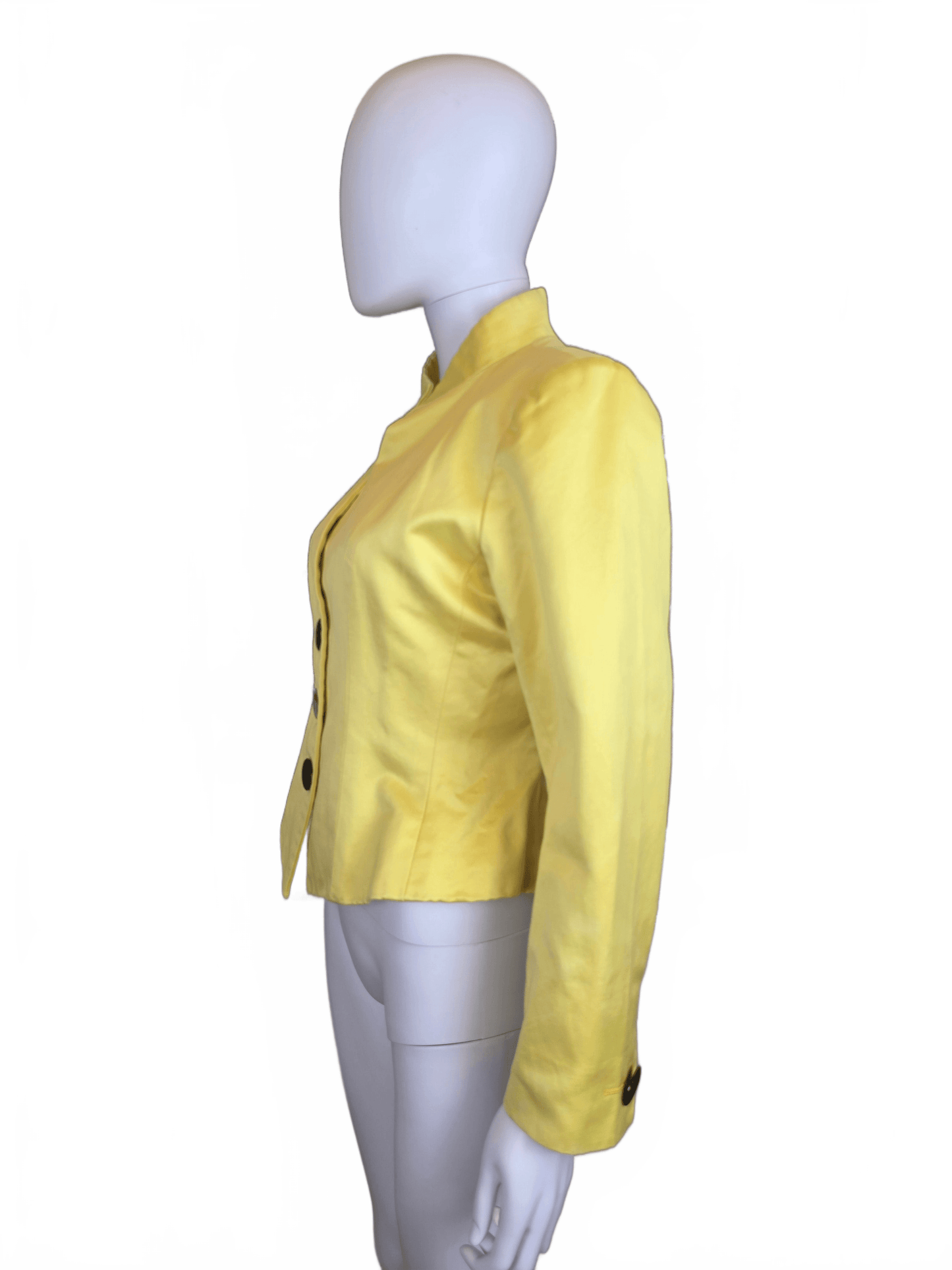 Yves Saint Laurent Rive Gauche Blazer Vintage Vita a Peplo Giallo - Pally Vintage Closet