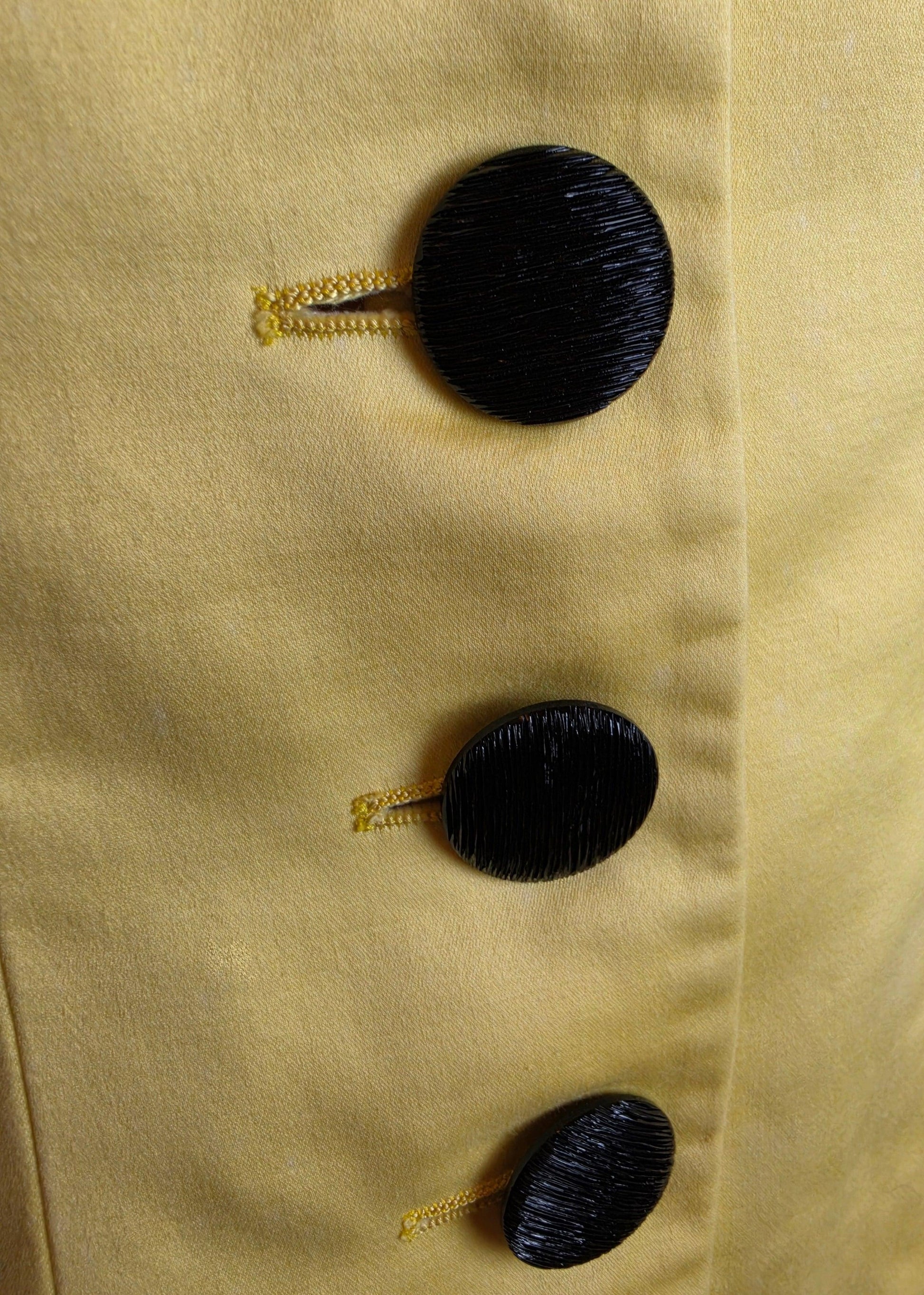 Yves Saint Laurent Rive Gauche Blazer Vintage Vita a Peplo Giallo - Pally Vintage Closet