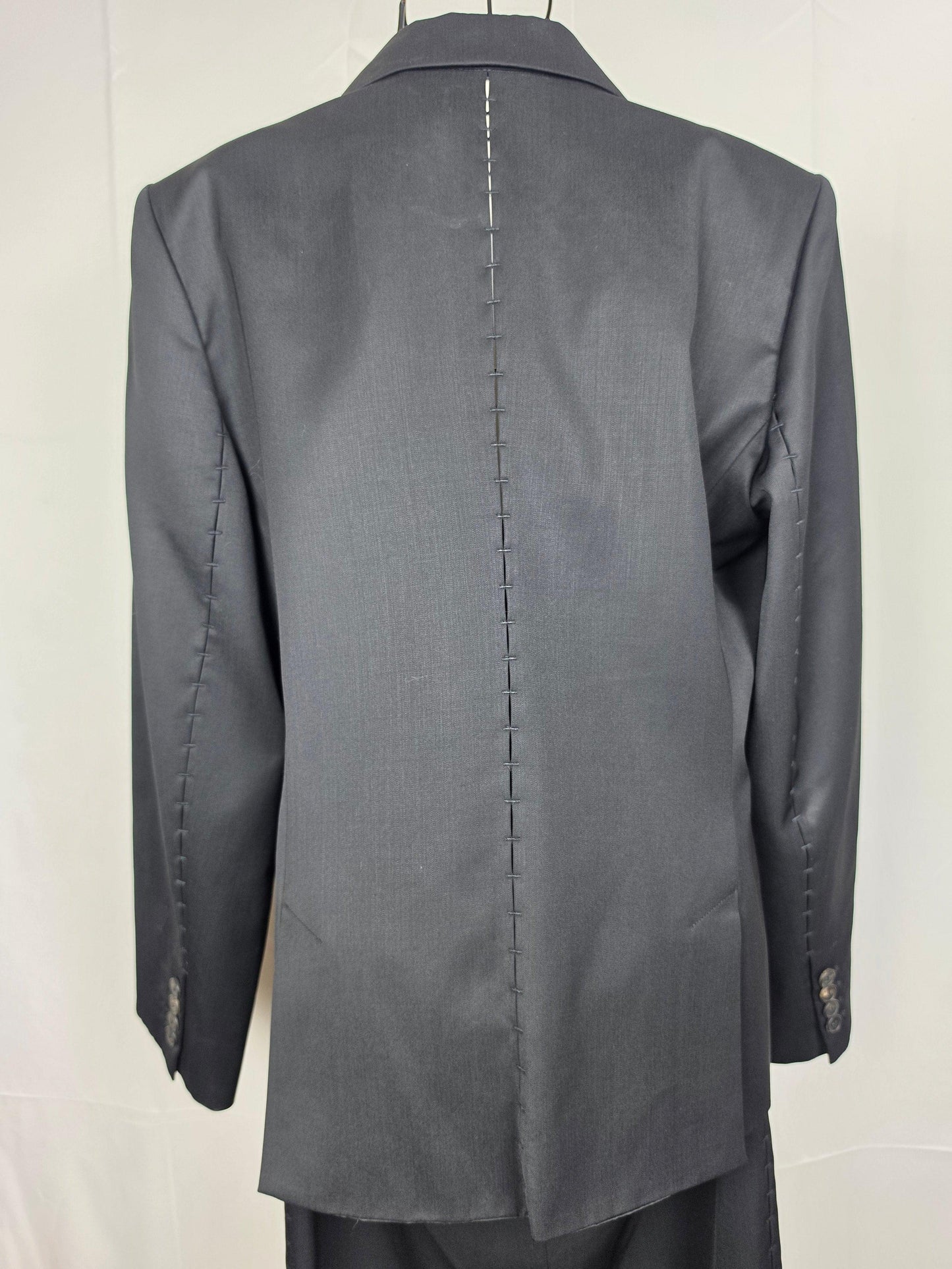 Yves Saint Laurent Rive Gauche Completo con Dettagli Cut-Out Lana Vergine Nera - Pally Vintage Closet