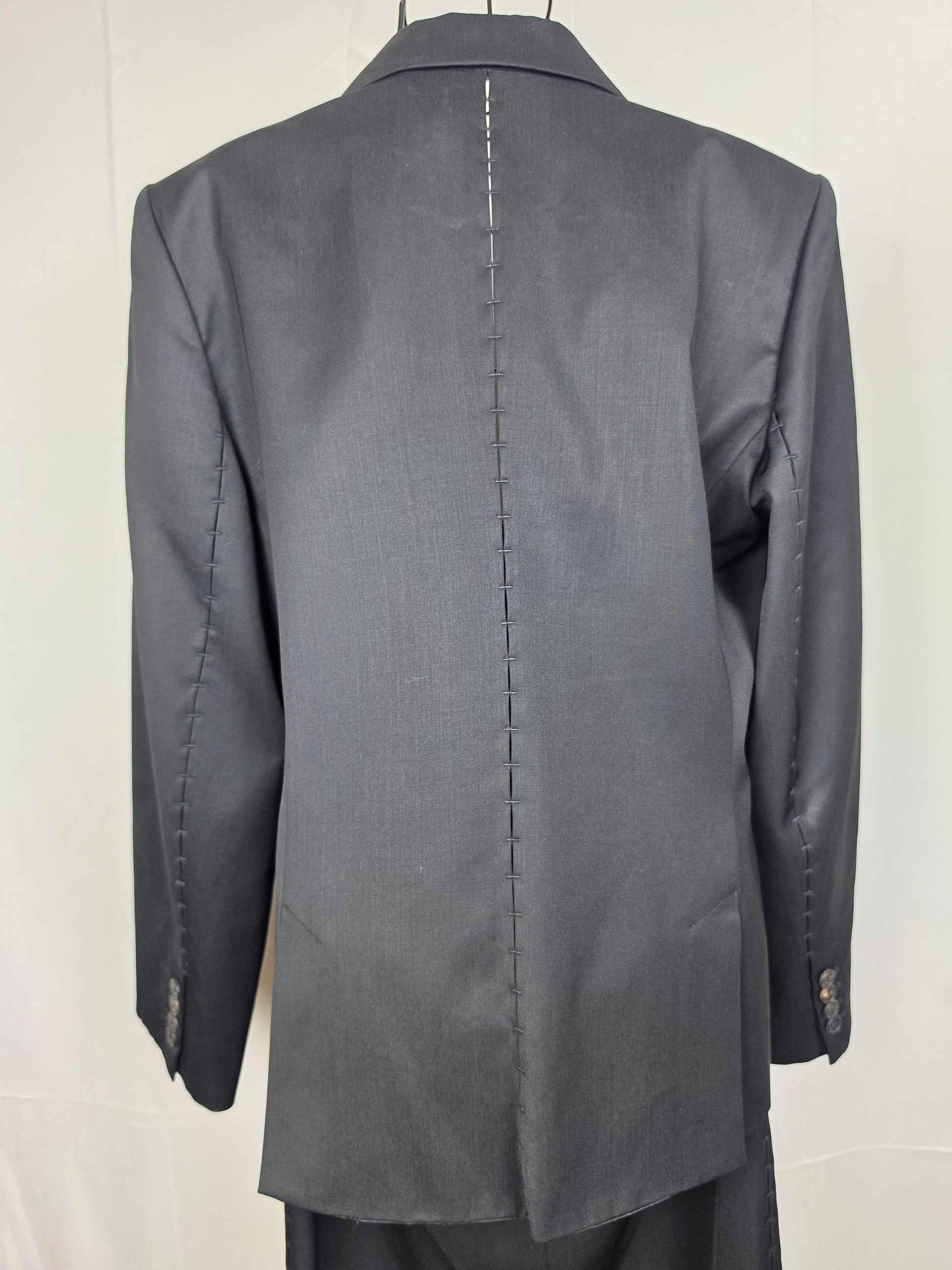 Yves Saint Laurent Rive Gauche Completo con Dettagli Cut-Out Lana Vergine Nera - Pally Vintage Closet