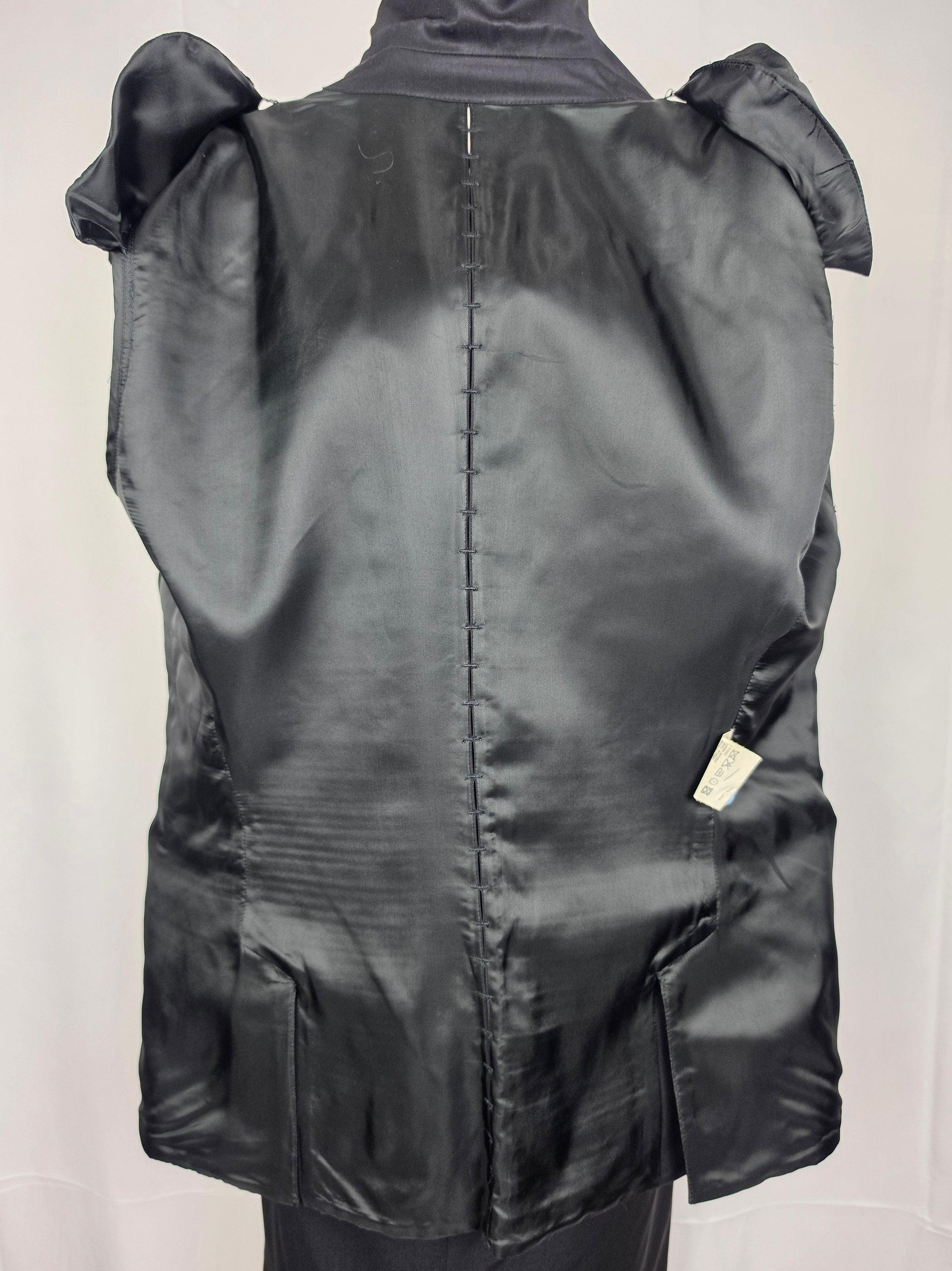 Yves Saint Laurent Rive Gauche Completo con Dettagli Cut-Out Lana Vergine Nera - Pally Vintage Closet