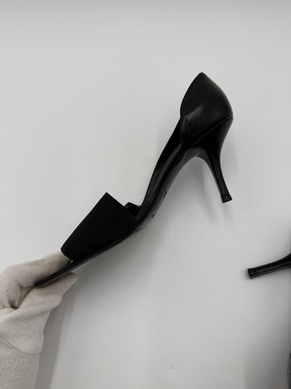 Yves-Saint-Laurent-Rive-Gauche-D-collet-Vintage-con-Fascia-Elastica-Nero-70493930029380 - Pally Vintage Closet