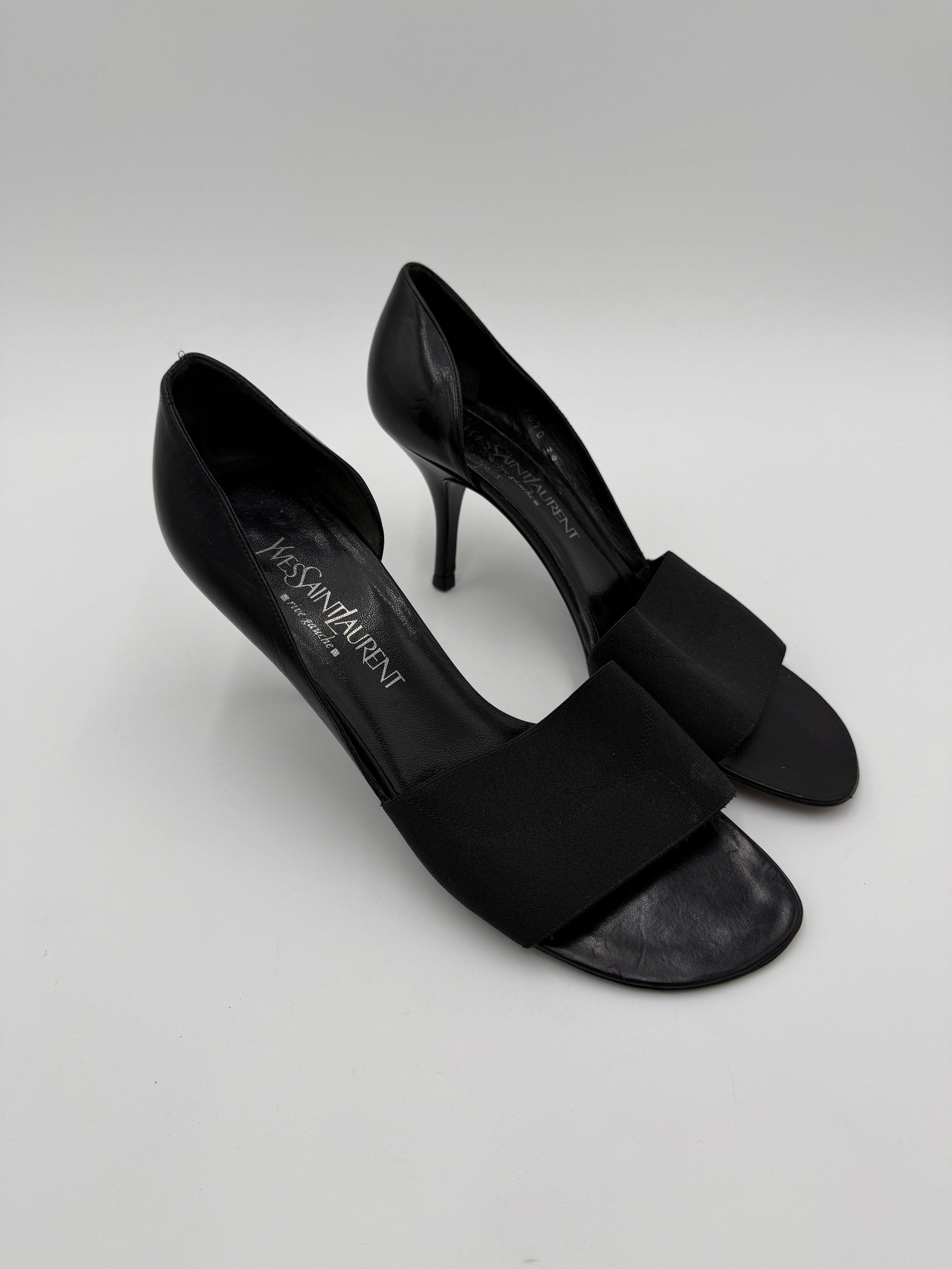 Yves-Saint-Laurent-Rive-Gauche-D-collet-Vintage-con-Fascia-Elastica-Nero-70493930127684 - Pally Vintage Closet
