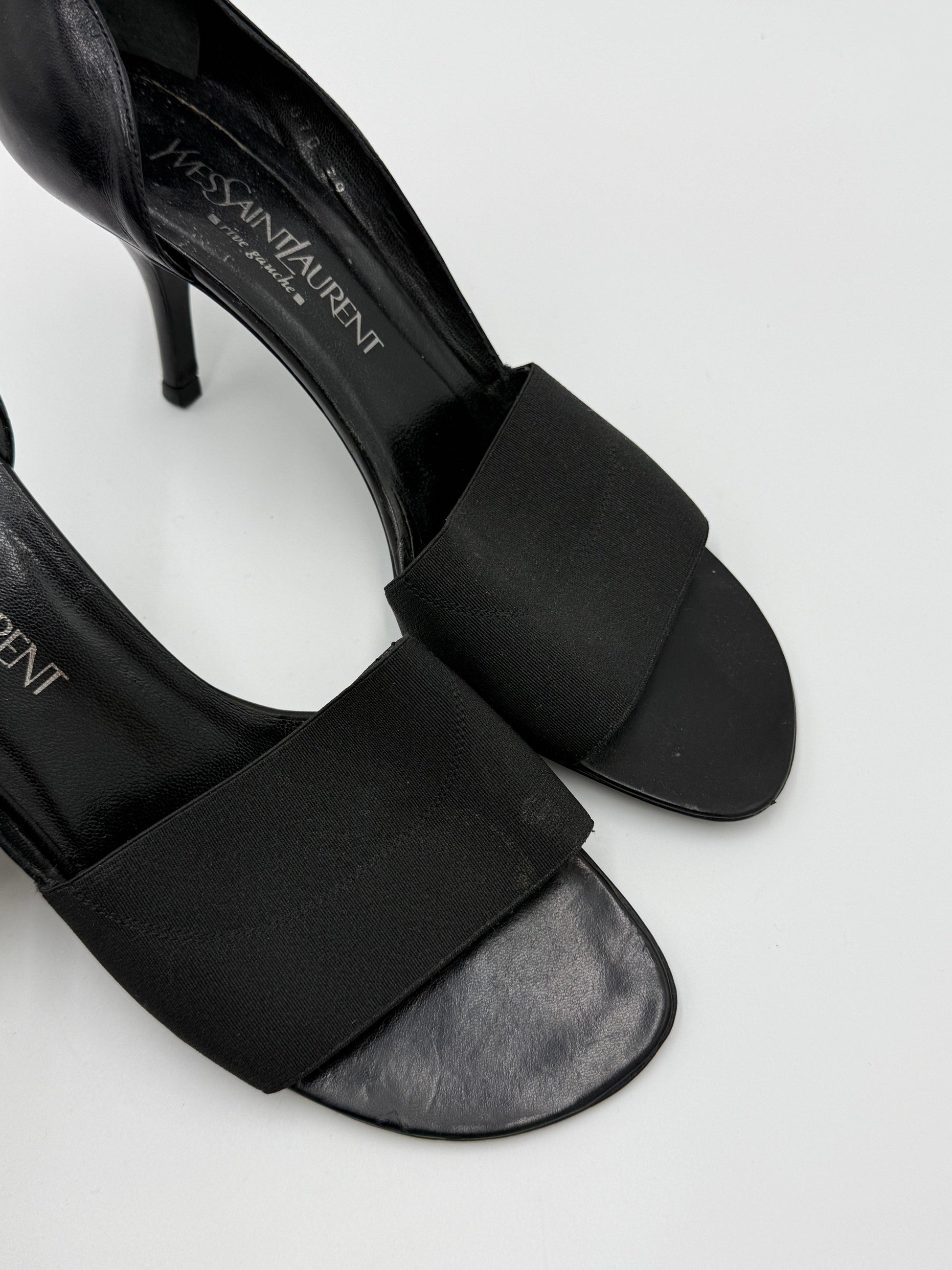 Yves-Saint-Laurent-Rive-Gauche-D-collet-Vintage-con-Fascia-Elastica-Nero-70493930160452 - Pally Vintage Closet