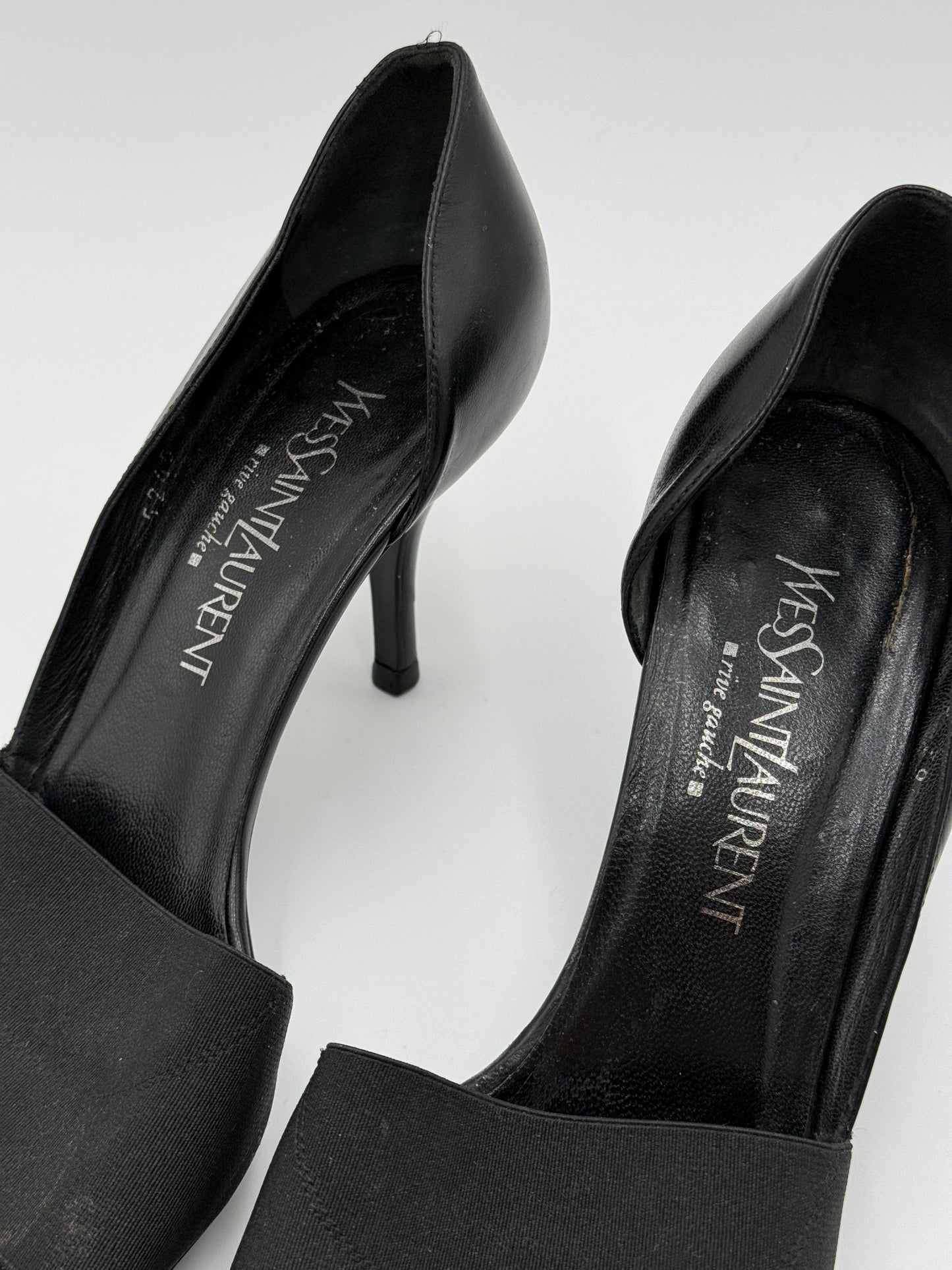 Yves-Saint-Laurent-Rive-Gauche-D-collet-Vintage-con-Fascia-Elastica-Nero-70493930193220 - Pally Vintage Closet