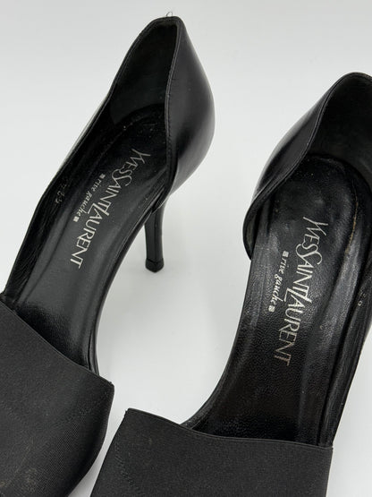 Yves-Saint-Laurent-Rive-Gauche-D-collet-Vintage-con-Fascia-Elastica-Nero-70493930193220 - Pally Vintage Closet
