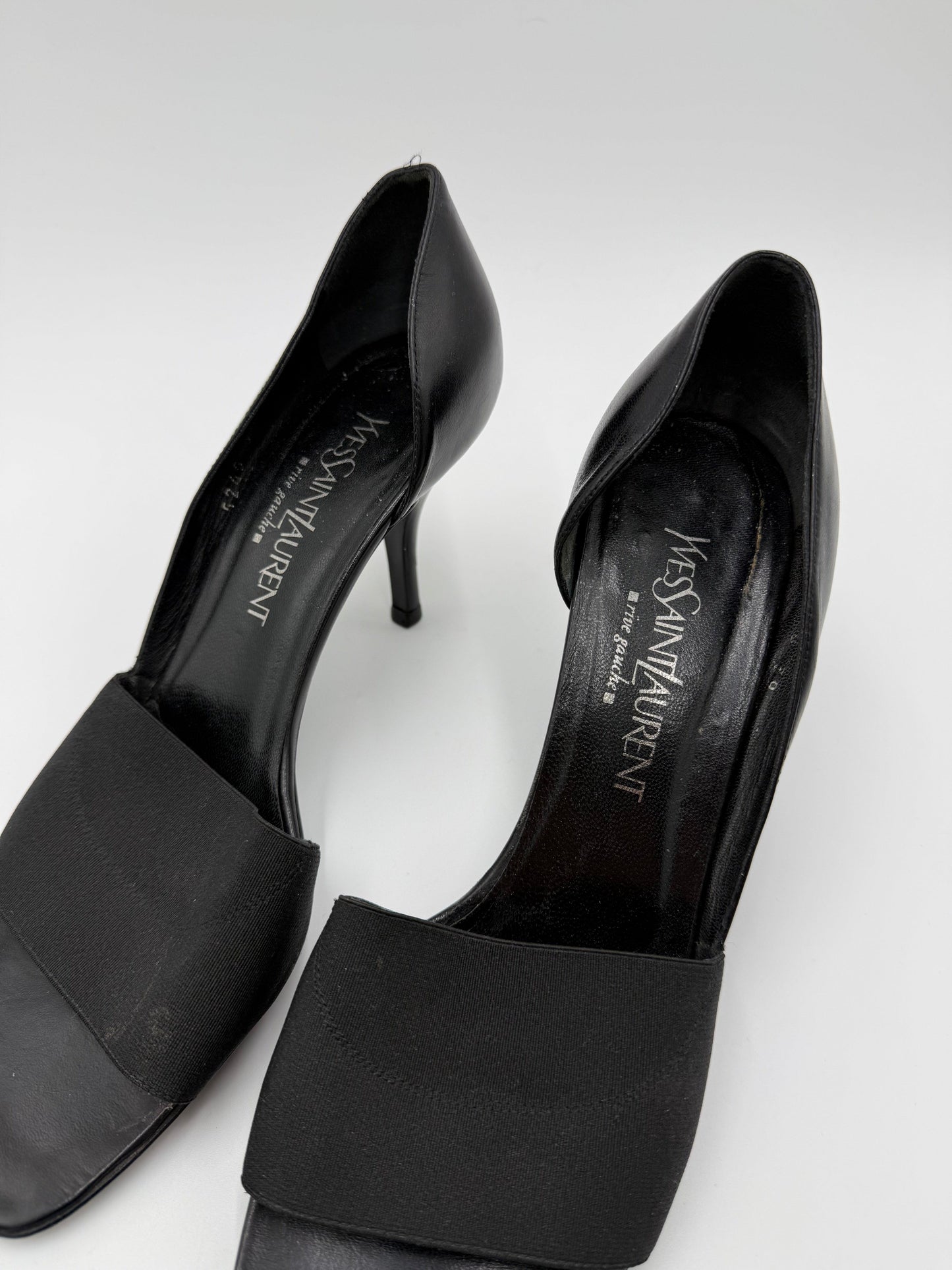 Yves-Saint-Laurent-Rive-Gauche-D-collet-Vintage-con-Fascia-Elastica-Nero-70493930225988 - Pally Vintage Closet