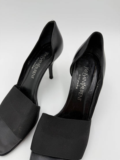 Yves-Saint-Laurent-Rive-Gauche-D-collet-Vintage-con-Fascia-Elastica-Nero-70493930225988 - Pally Vintage Closet