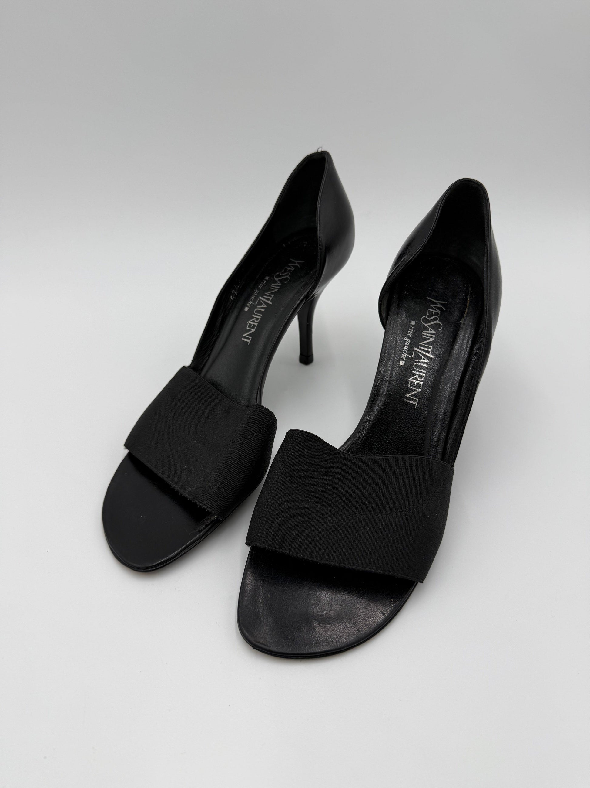 Yves-Saint-Laurent-Rive-Gauche-D-collet-Vintage-con-Fascia-Elastica-Nero-70493930258756 - Pally Vintage Closet
