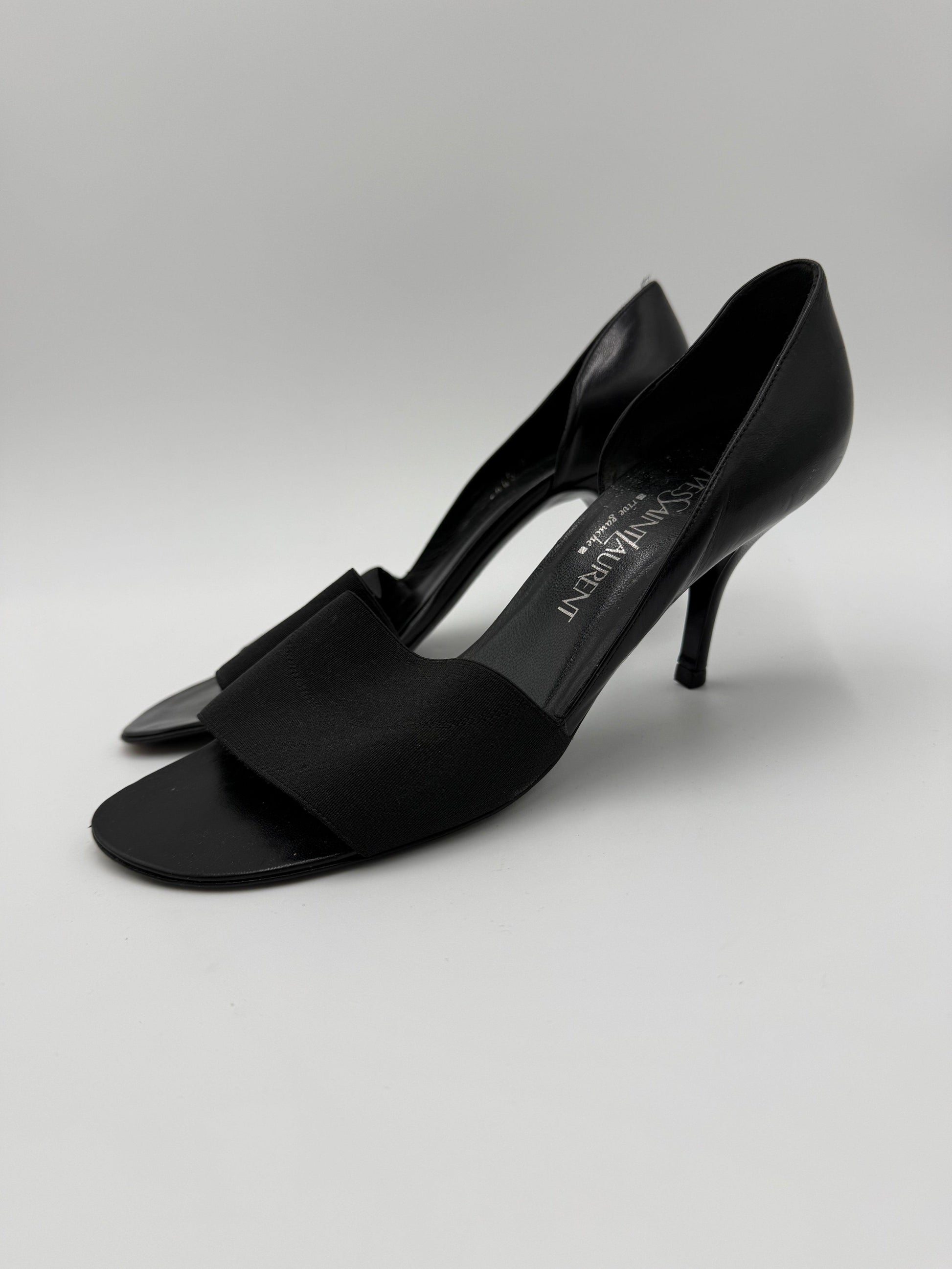 Yves-Saint-Laurent-Rive-Gauche-D-collet-Vintage-con-Fascia-Elastica-Nero-70493930291524 - Pally Vintage Closet