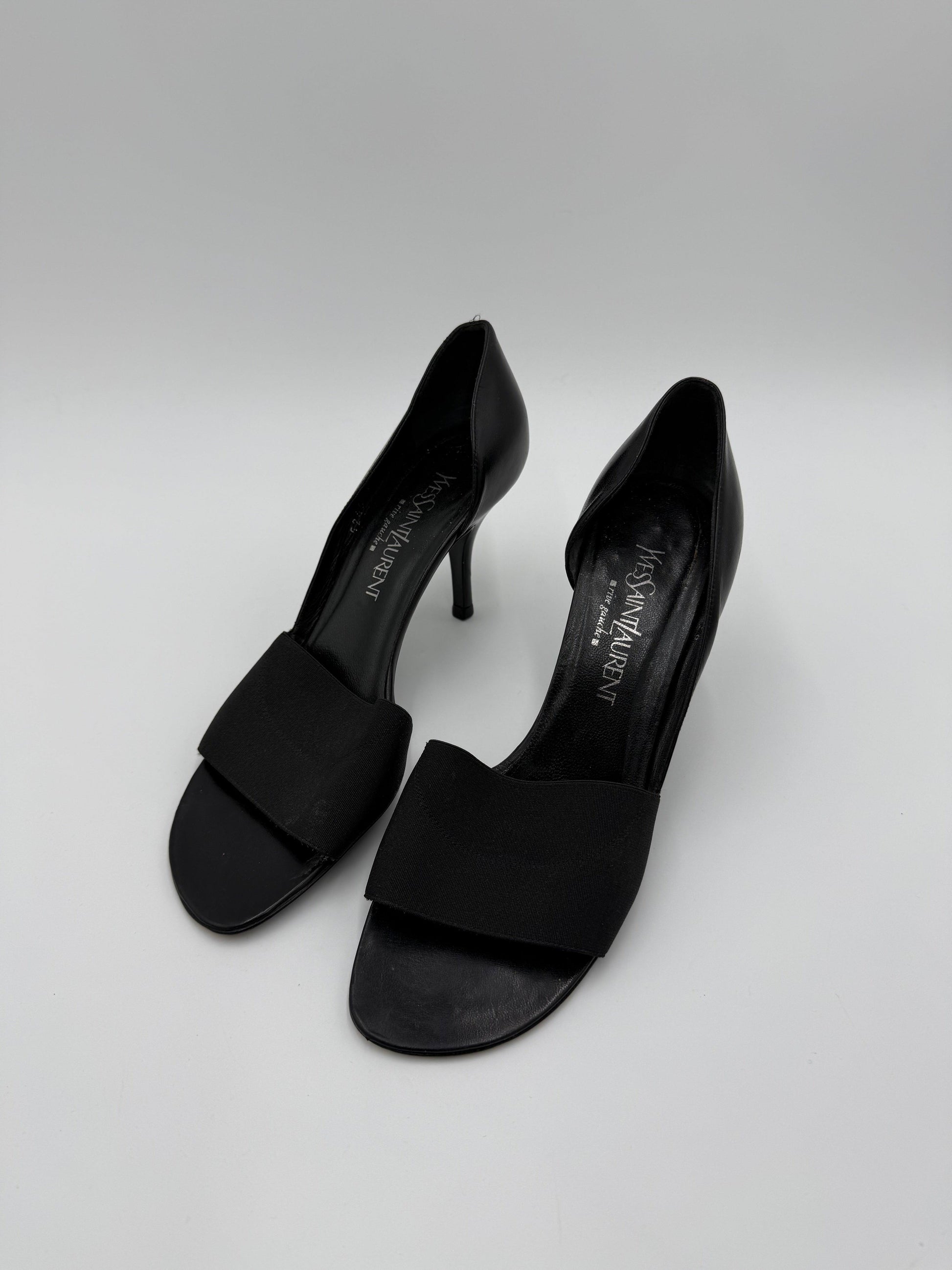 Yves-Saint-Laurent-Rive-Gauche-D-collet-Vintage-con-Fascia-Elastica-Nero-70493930324292 - Pally Vintage Closet