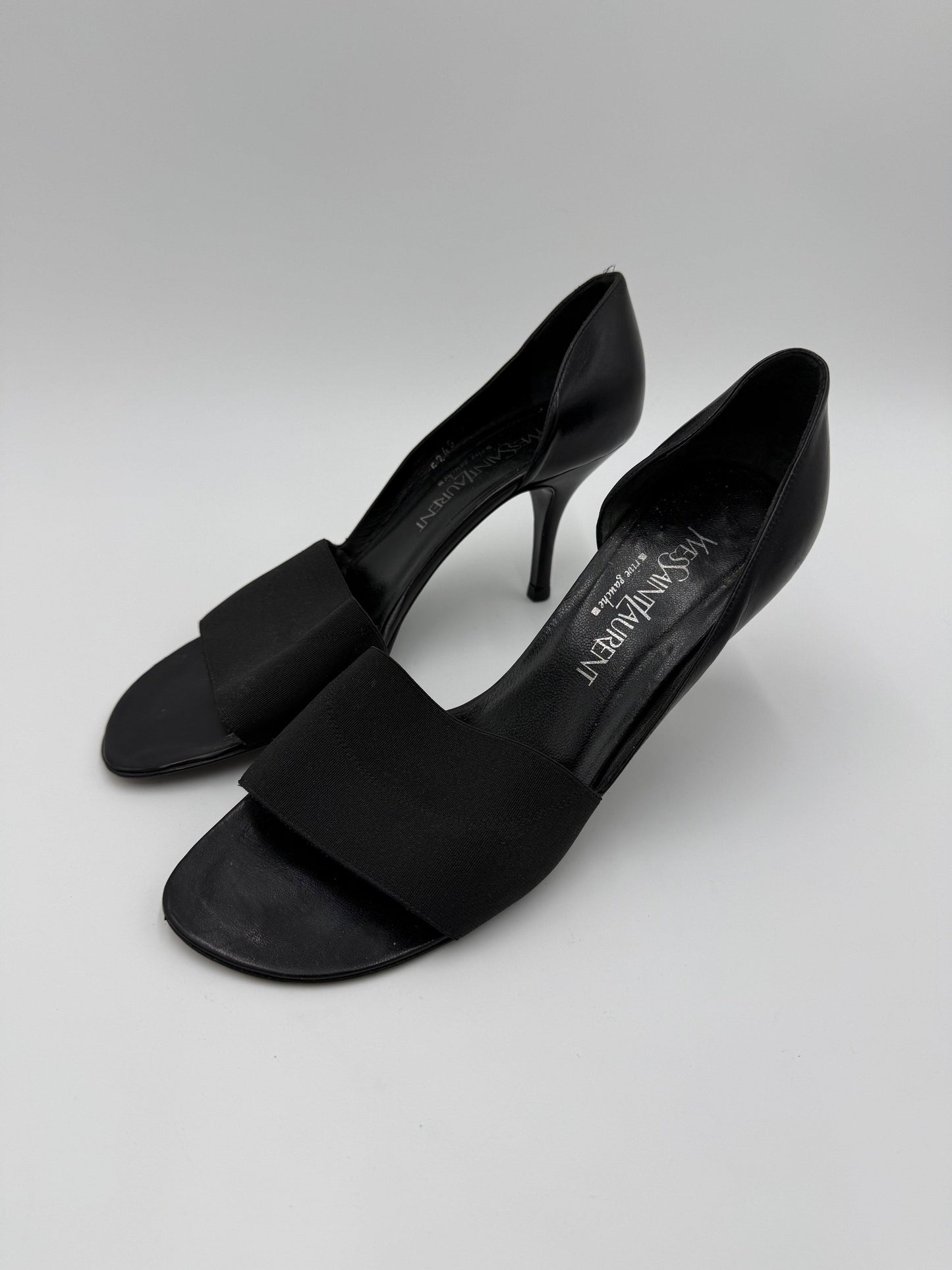 Yves-Saint-Laurent-Rive-Gauche-D-collet-Vintage-con-Fascia-Elastica-Nero-70493930357060 - Pally Vintage Closet