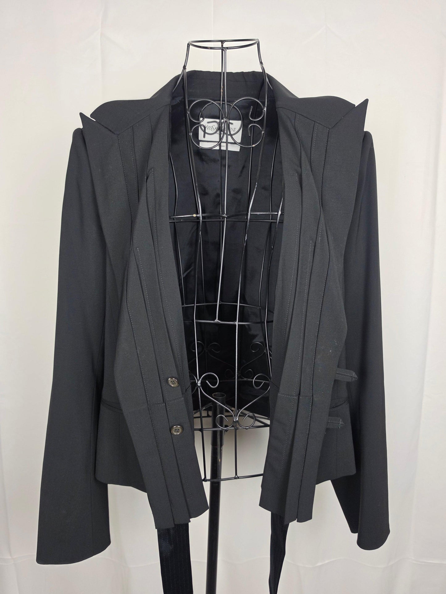Yves Saint Laurent Rive Gauche Giacca Blazer d’Archivio Nera - Pally Vintage Closet