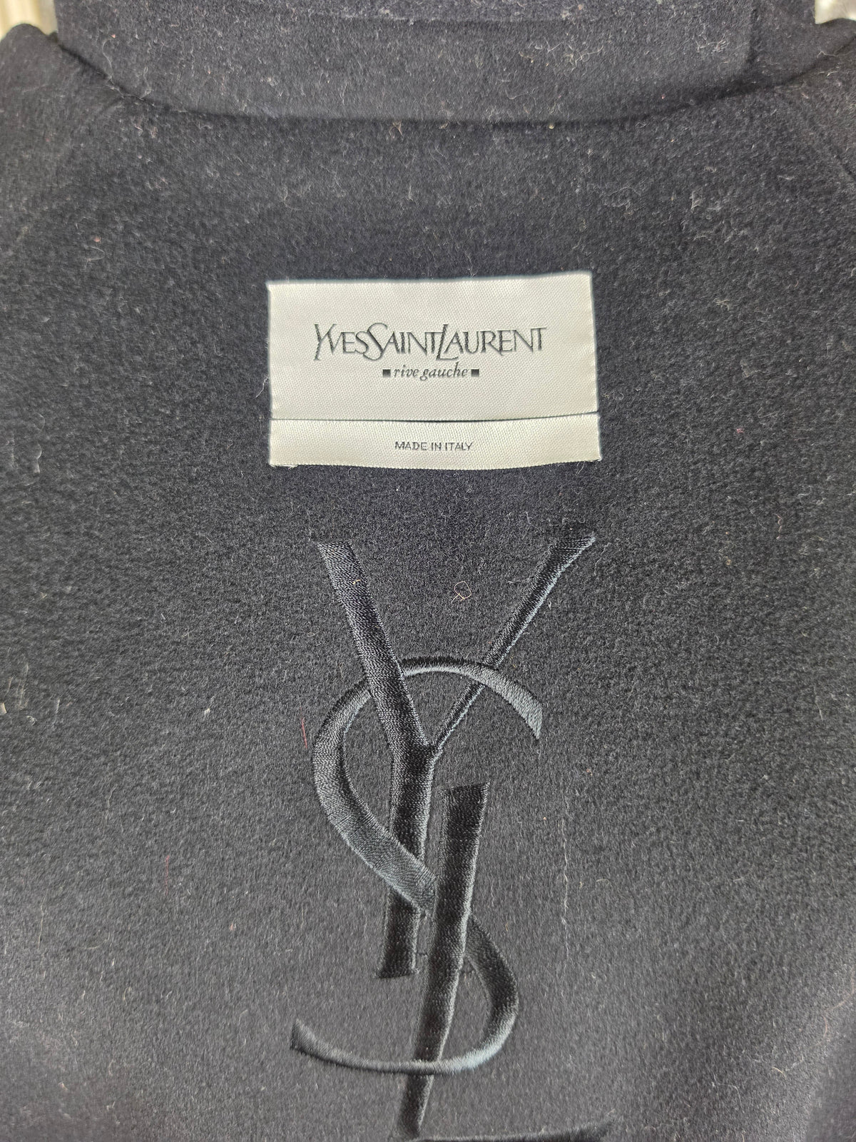 Yves Saint Laurent Rive Gauche Giacca in Lana e Cashmere Nero - Pally Vintage Closet