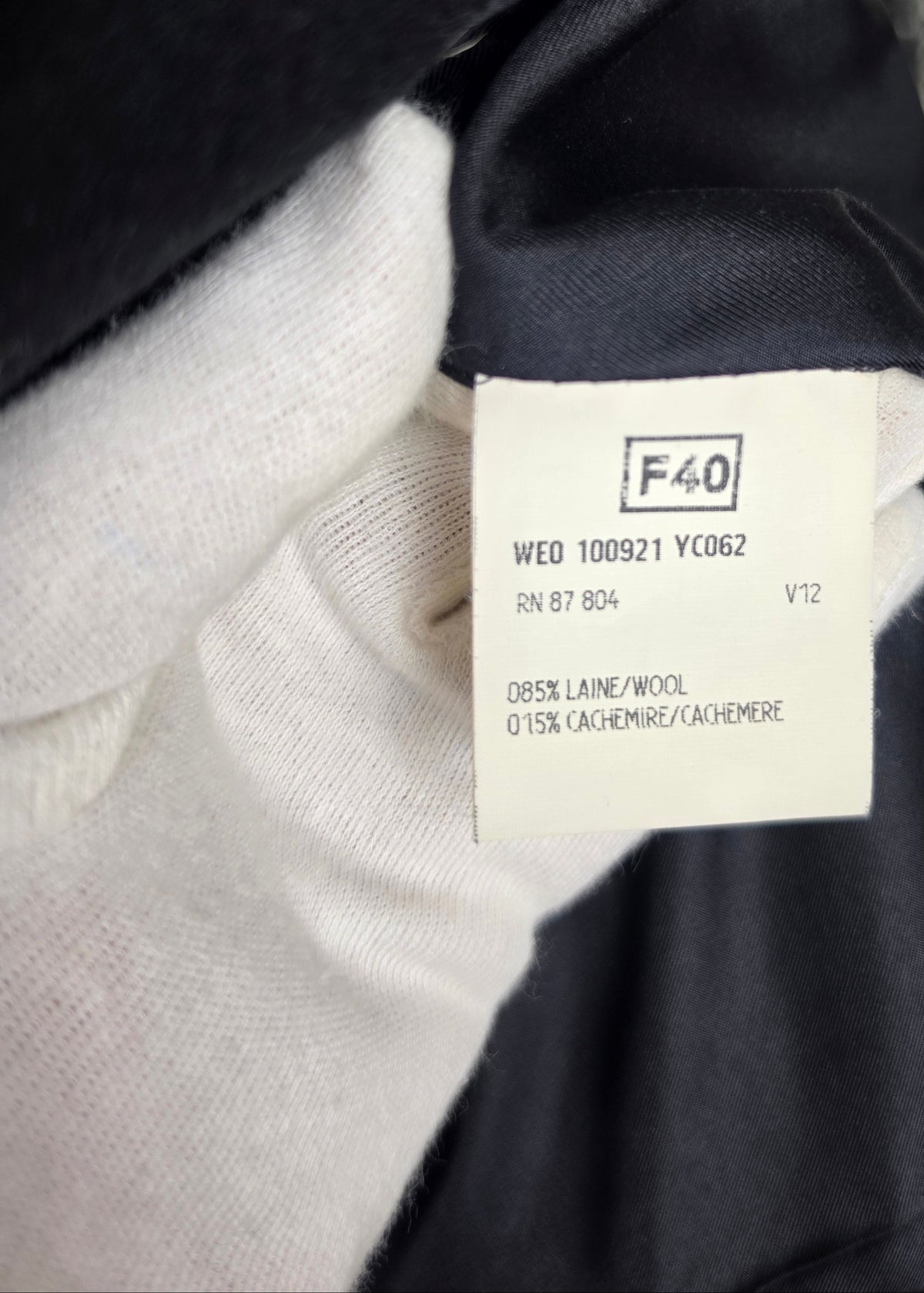 Yves Saint Laurent Rive Gauche Giacca in Lana e Cashmere Nero - Pally Vintage Closet