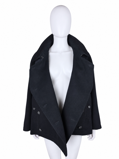Yves Saint Laurent Rive Gauche Giacca in Lana e Cashmere Nero - Pally Vintage Closet