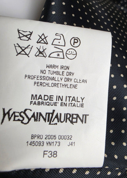 Yves Saint Laurent Rive Gauche Gonna Vintage Pois Bianca e Nera - Pally Vintage Closet