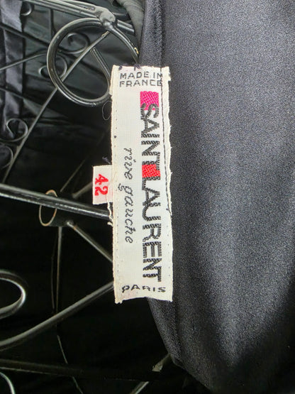 Yves-Saint-Laurent-Rive-Gauche-Maxi-Gonna-Vintage-Velluto-Nero-70263500570948 - Pally Vintage Closet