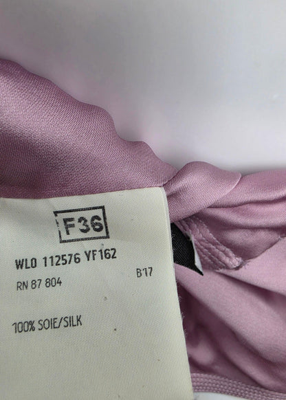 Yves Saint Laurent Rive Gauche Top Halter Vintage in Seta Rosa - Pally Vintage Closet