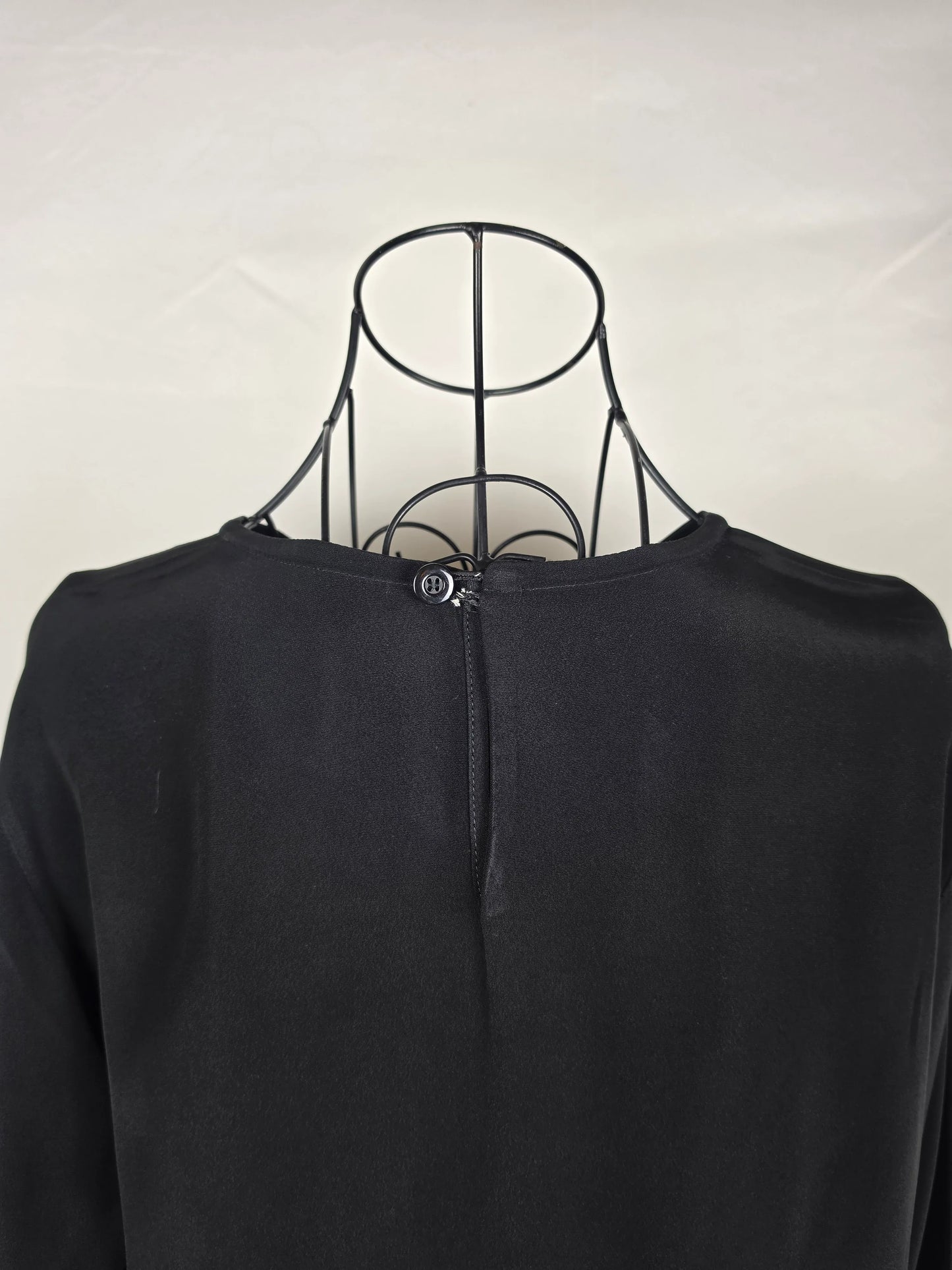 Yves Saint Laurent Variation Blusa Vintage Seta Nera - Pally Vintage Closet