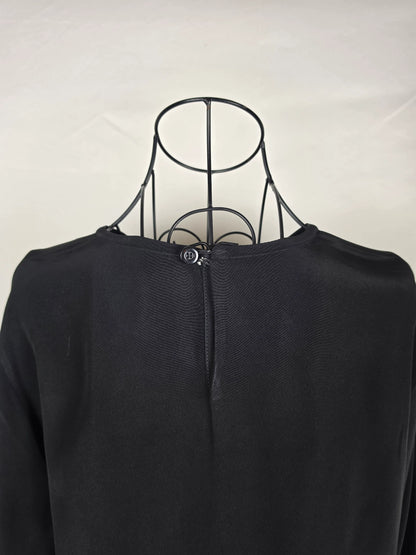 Yves Saint Laurent Variation Blusa Vintage Seta Nera - Pally Vintage Closet