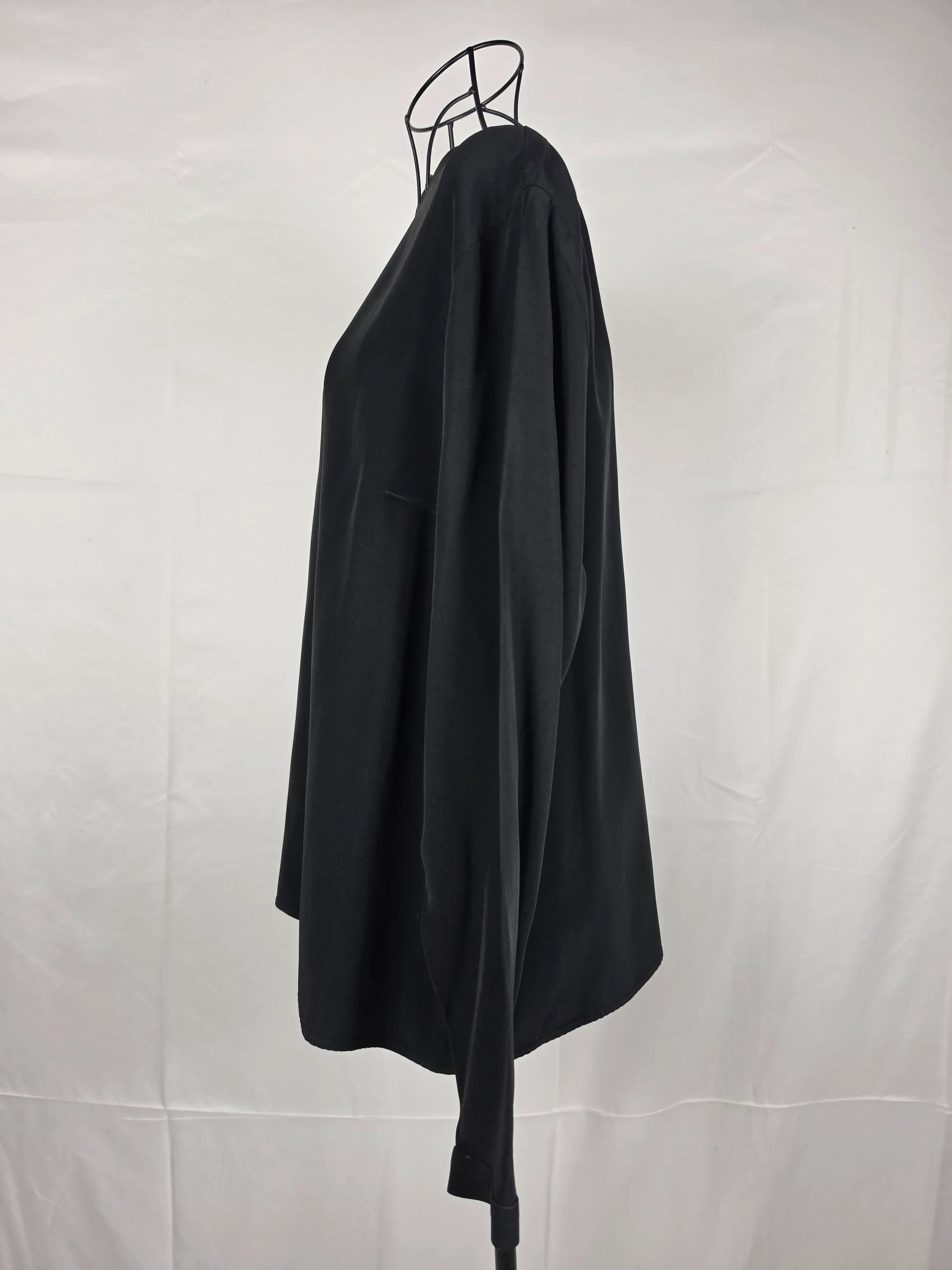 Yves Saint Laurent Variation Blusa Vintage Seta Nera - Pally Vintage Closet