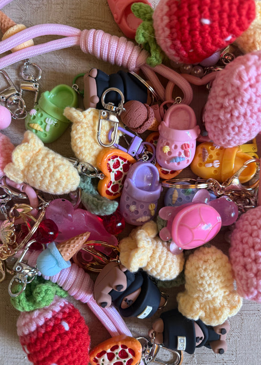charms colorati da attaccare alle borse