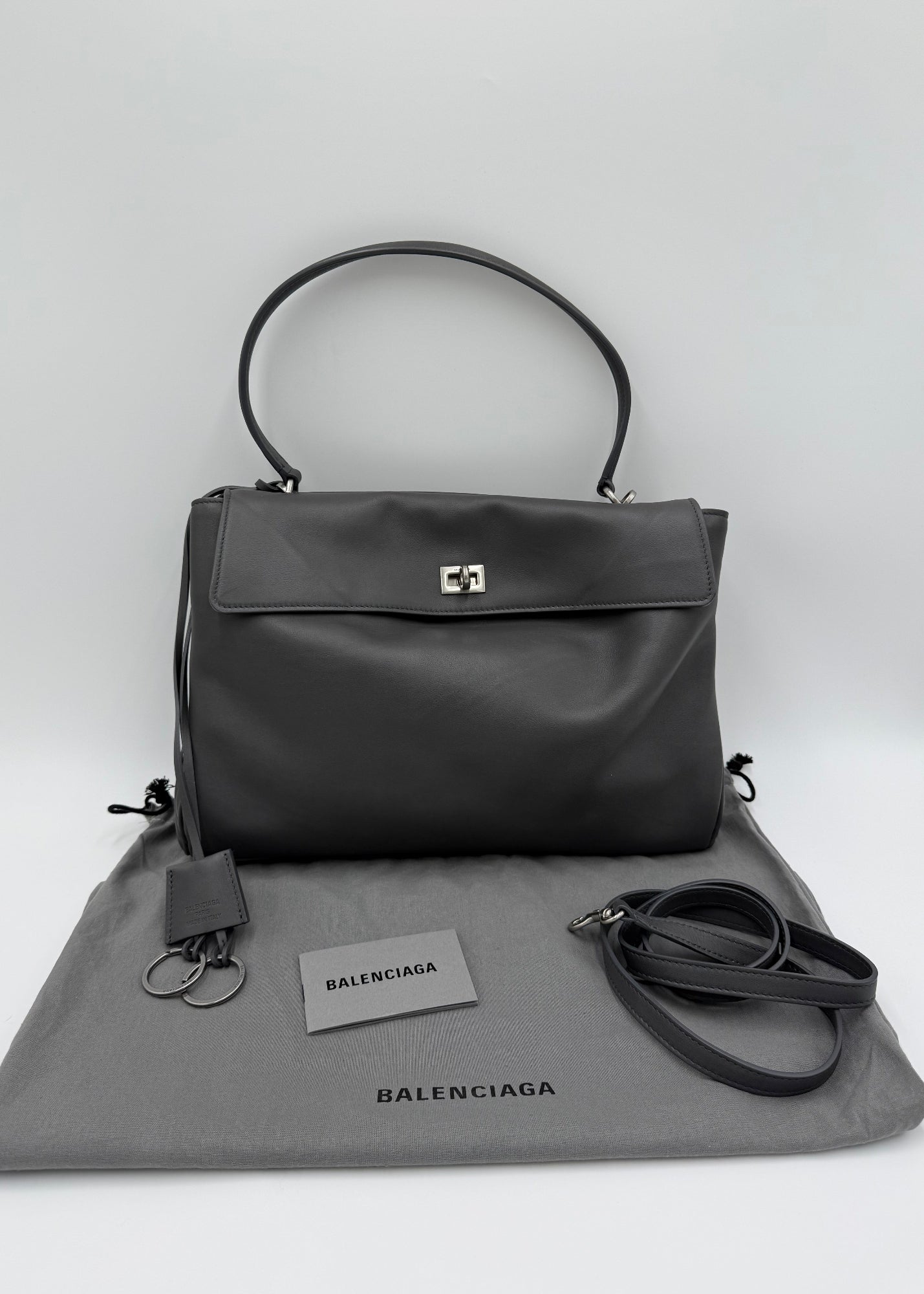Balenciaga Borsa Rodeo Media Grigia