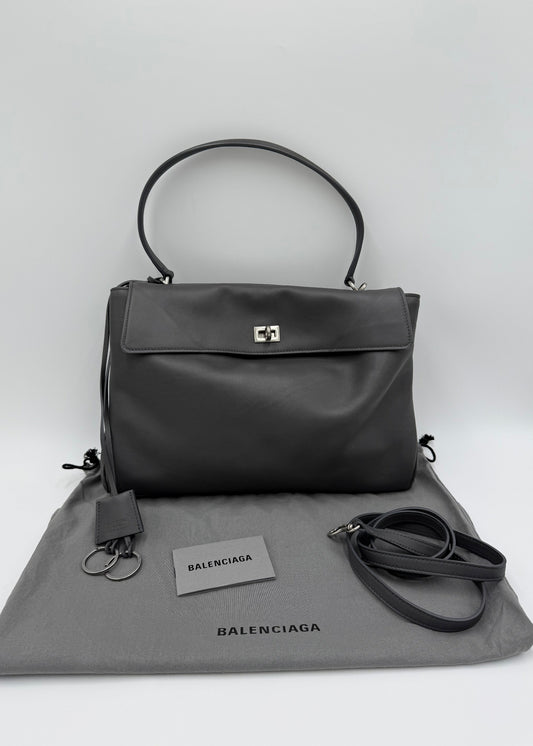 Balenciaga Borsa Rodeo Media Grigia