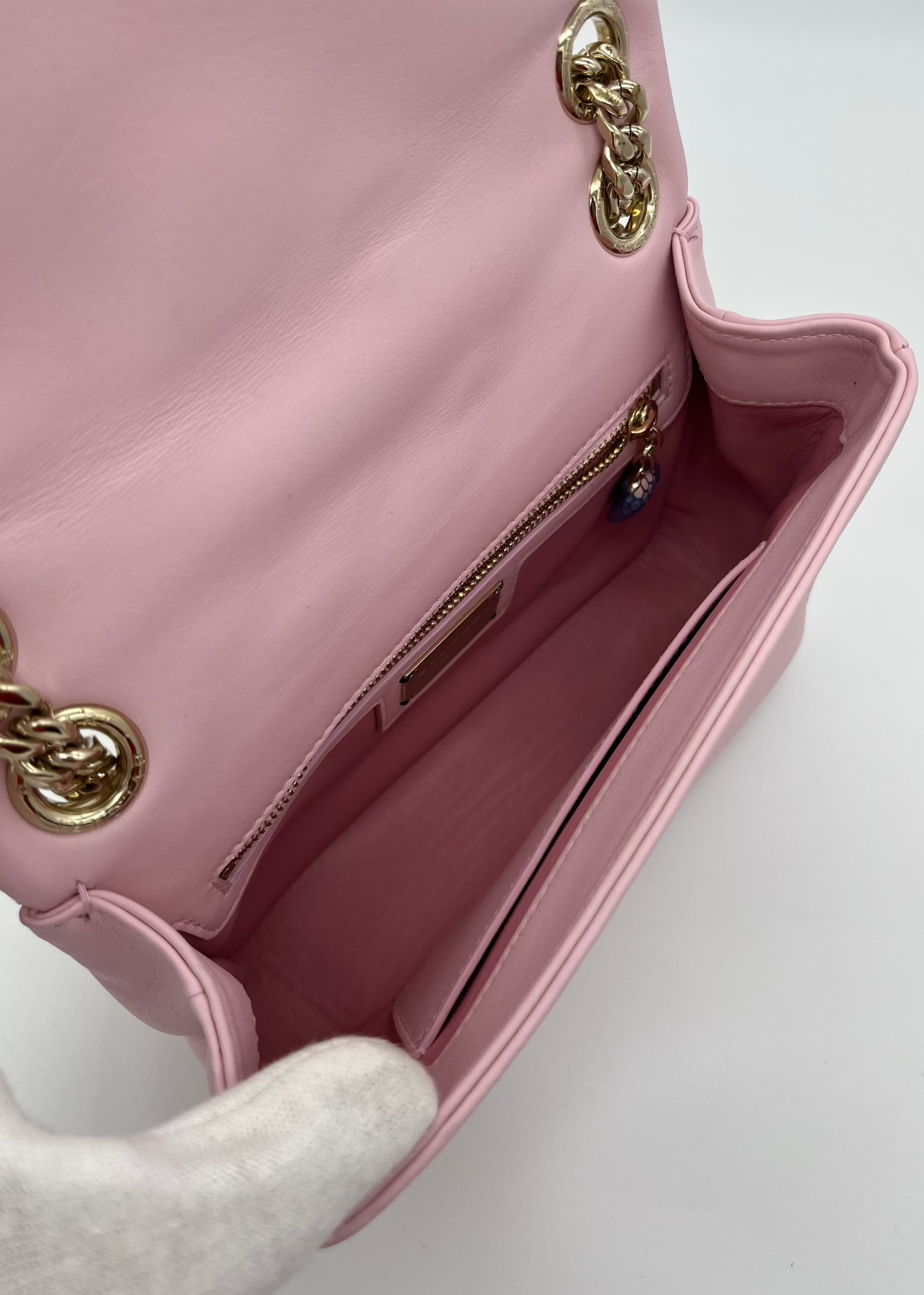 Borsa Bulgari Serpenti Cabochon Rosa